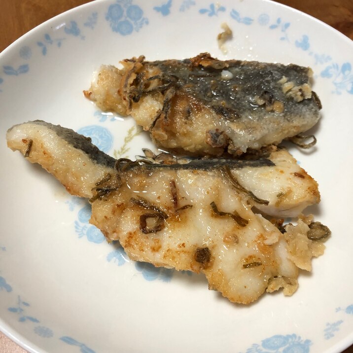 タラのムニエル 塩昆布味♪